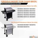 Full Size Griddle Insert with Spatula Set for Charbroil Performance 4 Burner 463352521 463365021 463354021 463365522, Flat Top Plate for Charbroil Grill Replacement Parts G426-0005-W1 G426-0004-W1