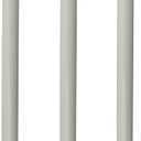 Generic White Aluminum Drapery Curtain Wand Pull Rod w/Swivel Snap & Handle White (3 Pack - 24""), Silver