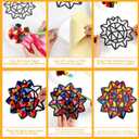 Lonfliness 32 Sets Spring Crafts Suncatchers Kit DIY Rainbow Window Stained Glass Effect Paper Decoration Back to Art Craft Creative Activity Project Party Favors