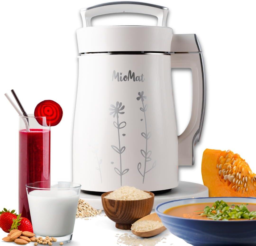 8in1 Plant Based Milk Maker | Make 40oz of Natural Almond Milk, Soy Milk, Oat Milk, Coconut Milk, and more ... + soups, porridges, smoothies, pures... | Automatically, at the touch of a button