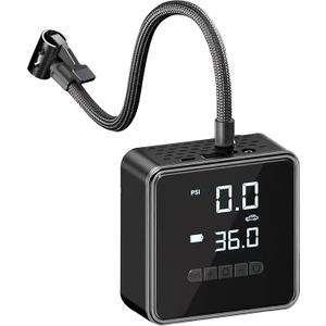 Tire Inflator Portable Air Compressor - 150 PSI Air Pump for Car Tires - 2X Faster Inflation, Smart Pump Tire Inflator for Cars, Motorcycles, Bicycles, Balls