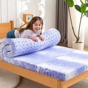 ZEO-SLEEP Memory Foam Mattress Topper 3 Inch Twin Gel Ventilated Design Pressure Relieve Mattress Pad Soft Breathable Bed Topper, CertiPUR-US Certified, Twin Size