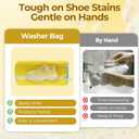 2-Pack Reusable Shoe Washing Machine Bags with Self-Locking Zipper  XXL Cleaning Laundry Mesh Bag for Sneakers, Tennis Shoes, Slippers & All Footwear Types