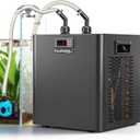 Poafamx 1/3 HP Aquarium Chiller, Quiet Titanium Fish Tank Water Chiller 40-80 Gal, Energy-Saving Aquarium Cooler for Saltwater Freshwater Axolotl Coral Reef Hydroponic