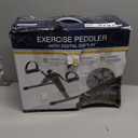 Under Desk Bike Pedal Exerciser with Digital LCD Display - Foldable Exercise Peddler for Seniors - Foot and Leg Exerciser While Sitting - Adjustable Tension