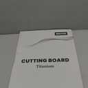 Snuvid Titanium Cutting Board, Double Sided Cutting Boards for kitchen, Pure Titanium and Wheat Straw PP, Food-Grade, non Toxic - Easy to Clean