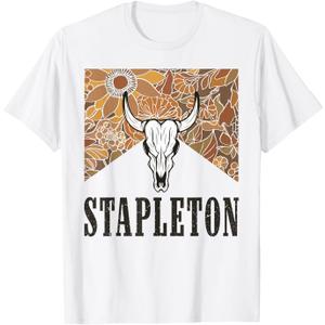 Howdy Stapleton Western Stapleton Punchy Cowboy Style T-Shirt, S 