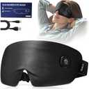 Heated Eye Mask for Dry Eyes - Silk Cordless Warm Eye Compress Moist Heat, FSA HSA Eligible, Eye Heating Pad for Stye Treatment, Tired Eyes, Sleep, Travel, Washable, Rechargeable, Black
