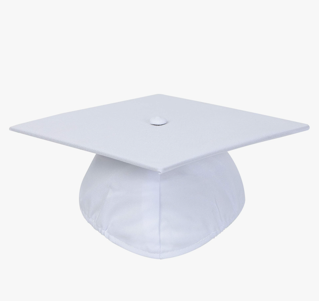 Unisex Adult Matte Graduation Cap with Tassel Year Charm Pack of 2