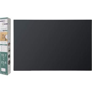 Emolife Thick Silicone Mats for Kitchen Counter, 23.6"x15.7" Large Heat Resistant Mat for Countertop Protector, Non-Slip, Multipurpose Mat (Black)