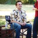 Coleman Outpost Elite Folding Camping Chair with Side Table & Cup Holder, Weather-Resistant Portable Chair with Arm Rests, Seat Area: 20 1/2"