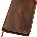 Full grain leather Bible cover case compatible with Giant Print Full-size KJV Holy Bible, For Full Size GP Editions bible/King James Version ONLY fits 9.7" x 6.7" x 1.5".