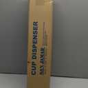 San Jamar Small Pull-Type Cup Dispenser 6 - 10 Oz. Cups for Restaurants, Home, and Office, Stainless Steel, 23.5 Inches, Silver