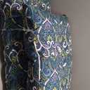 Arden Outdoor Plush Modern Tufted Chaise Cushion, 76 x 22, Rain-Proof, Fade Resistant, Tufted Cushion for Chaise Lounger Sapphire Aurora Blue Damask