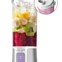 Ninja BC151WH Blast Portable Blender, Cordless, 18oz. Vessel, Personal Blender-for Shakes & Smoothies, BPA Free, Leakproof-Lid & Sip Spout, USB-C Rechargeable, Dishwasher Safe Parts, White