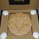 SMIRLY Charcuterie Boards Set - Large Bamboo Cheese Board Set - House Warming Gifts New Home, Wedding Gift for Couple, Bridal Shower Gift, Birthday Gifts for Women