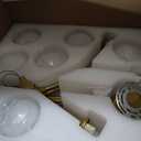 6 Lights Gold Crystal Chandelier for Dining Room L43 Modern Luxury Sputnik Chandelier Over Table Adjustable Flush Mount Pendant Light Fixture for Living Room Kitchen Island Bedroom