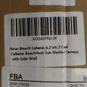 Beach Cabana, 6.2'×6.2' Cool Cabana Beach Tent Sun Shelter Canopy with Side Wall, 4 Sandbags, UPF 50, Ventilation Peak, Portable Beach Shade Umbrella for Beach Camping Outdoor, Navy Blue