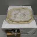 Set of 2 Rustic Table Lamps for Living Room Bedroom, Farmhouse Vintage Nightstand Lamp with 2 USB Ports, Hollow Out Resin Lamp for End Table with Nightlight, Bulbs Included (Wash White)