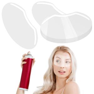 EBANKU Face Eye Shield, 50 Pcs Plastic Shower Shield Visor Eye Protector Makeup Protective Eyebrow for Adults