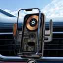 Wireless Car Charger Mount, 15W Fast Charging Auto Clamping Car Charger Holder for iPhone/Samsung for iPhone 17 16 15 14 13 12 11 Pro,Samsung Galaxy S26 Ultra S25 S24 Ultra S23 S22 S21 S20
