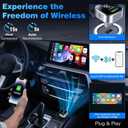 Wireless CarPlay Adapter for iPhone 2026 4-in-1 Dongle with AirPlay & Screen Mirroring, Low Latency, 5-Second Auto Connect for Wired Cars, Includes USB A/CSilvery