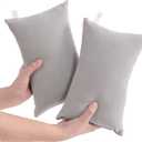 6 PCS NTBAY Tiny Pillows, Down Alternative 7"x11" Microfiber Mini Pillows for Travel, Pets, Soft Machine Washable Small Pillow for Neck, Wrist, Lumbar and Knee, Light Grey