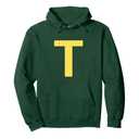 Letter T Funny Group Matching Halloween Costume Pullover Hoodie, S