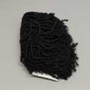 Ms Taj 7Inch Short Dreadlock Hair Topper Wig for Men Synthetic Dreadlocks Hair Natural Black Wiglets Hairpieces Short Locs Hair Toppers for Men with Thinning Hair