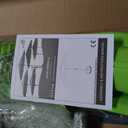 Sundale Outdoor Solar 88 LED 10 ft Patio Umbrella with Sand Bag Umbrella Base, Outdoor Umbrella with Tilt and Crank, Apple Green