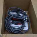 YAMATIC Super Flexible Pressure Washer Hose 25FT for Power Washer Replacement, Kink Resistant Extension With Leak-Free M22 Female & 3/8" Quick Connect Adapters, 1/4" 3200 PSI, Grey (Gray)