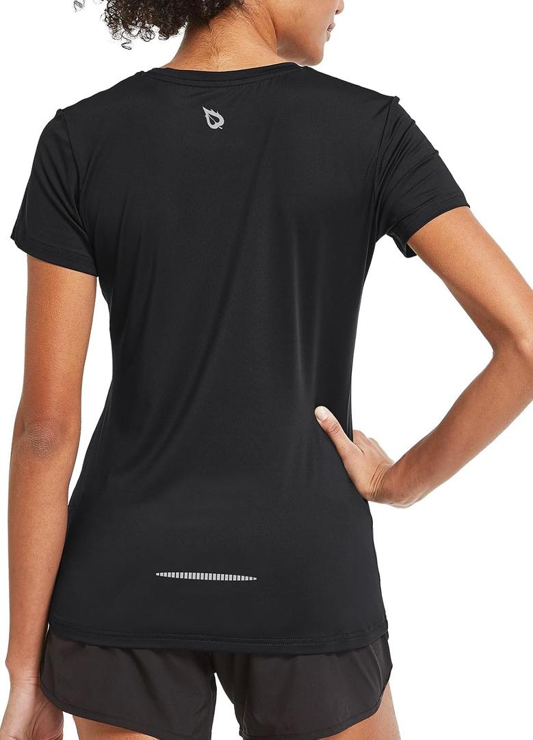 baleaf Women's Short Sleeve Running Workout Shirts Athletic Tops Lightweight Quick Dry Training Yoga Crewneck XS