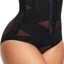 LANCS Tummy Control Shapewear Panties for Women High Waisted Compression Underwear Waist Trainer Body Shaper Girdle (XX-Large, Black)