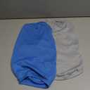 2-Pack Premium Polyester Dog Shirts - Solid Colors, Fabric, Fits Small, Medium, Large Dogs, Perfect for Everyday Wear, Holidays, and Special Occasions.Grey Blue L