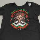 Cute Bulgarian Girl in Traditional Folk Dress for Kids T-Shirt, S