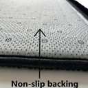 Islamika Orthopedic Prayer Rug Memory Foam Muslim Prayer mat - Padded Very Thick Prayer Rug Sajadah for Men Women for Eid Travel Ramadan, Soft and Luxury (Black) (Black)