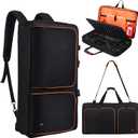 DJ Controller Case for DDJ-FLX10/ 1000/REV7/REV5/800/ FLX6 AlphaTheta DDJ-GRV6 With Thick EVA Padding, Adjustable Shoulder Strap,Fits Up to 15.6" Laptops Perfect for DJ and Music Producers (Orange)