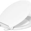 KOHLER 78059-RL-0 Rutledge Nightlight ReadyLatch Slow Close Toilet Seat, Round-Front, Quiet-Close Lid and Seat, Grip-Tight Bumpers, White