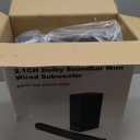 Nylavee Sound Bar - 2.1ch Dolby Audio Sound bar with Subwoofer, 240W High Volume, Wall Mountable 30-inch Bluetooth Sound Bar with HDMI ARC, Optical, and AUX Connection for TV, Projector, Computer