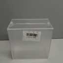 Clear Acrylic Card Box w/Slot, Thick DIY Wedding Box Blank White Print, Large 10x10x5.5 in, for Reception Decoration Fundraiser Money Box Election Ballot Graduation Keepsake Party Favor