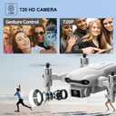 4DV9 Mini Drone with 1080P HD Camera for Kids Live Video RC Quadcopter for Adults Beginners Toys Gifts,Altitude Hold, Waypoints Functions,One Key Start,3D Flips,3 Batteries,Gray