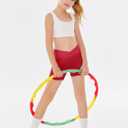 Girls Athletic Shorts Slim Tummy Control V Cross Waist Short Leggings Bike Dance Gymnastics Shorts