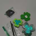 4.6" Lit St. Patrick's Day Irish Shamrock 3pc