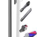 Storage-Stand-Docking-Station-Holder Compatible with V15 Detect V11 V10 V8 V7 V6 Cordless Vacuum Cleaners, Stable Metal Organizer Rack(White, 6 Hooks)