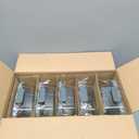 VERONES 5 Pack Glass Meal Prep Containers 2 Compartment Set, 36OZ Airtight Glass Lunch Containers, Glass Food Storage Containers with Lids, for Microwave, Oven, Freezer & Dishwasher Friendly,Grey