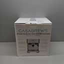 CASABREWS Ultra Espresso Machine with LCD Display, Espresso Maker with Powerful Milk Frother, Customizable Brewing Temperature, Provides Barista-Level Lattes and Cappuccinos, Gift for Men & Women (Silver)