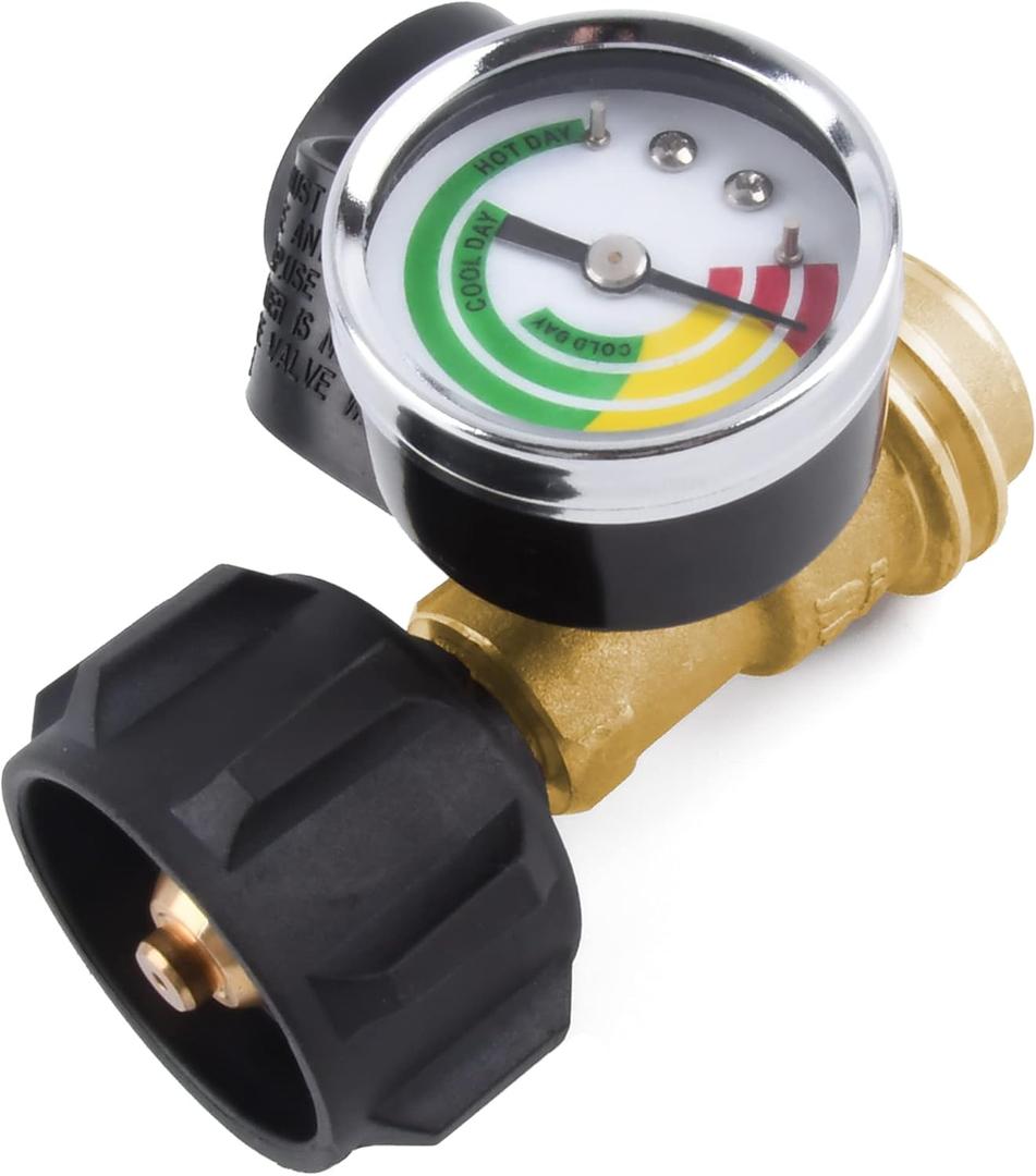 Propane Tank Gauge - Lp Gas Gauge Tank Indicator Suitable for RV Camper (Upgrade 2 pack)