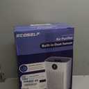 Air Purifiers for Home Large Room, Cover Up to 2400 Ft with True HEPA Filter, Smart Mode, PM2.5 Air Quality Display, 22dB Sleep Mode, Aromatherapy with 2X-Purification & 360Air Outlet, HAP603, White