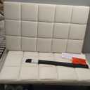 Andeworld Velvet Upholstered Tufted King Size Headboard,Wood Head Board with Metal Legs, Adjustable Height from 42 to 56, Bed Headboard in Modern Design,Backboard for Bed, Beige