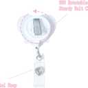 Funny Nurse Badge Reel Heart - Shaped Retractable ID Badge Holder with Clip, Wherever You Found The Audacity Cute Badge Reel for Nursing Student, RN, LPN, CNA, Medical Worker, Teacher Gift
